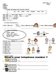 English Worksheet: quiz for beginners