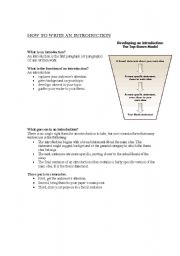 English Worksheet: introduction worksheet