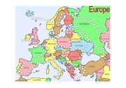 Countries of Europe reward/point sheet/board game