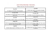 English worksheet: Ruby Bridges Timeline