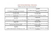 English Worksheet: Ruby Bridges Timeline