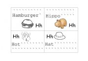 English Worksheet: H letters