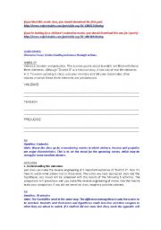 English worksheet: Movie District 9 part 2