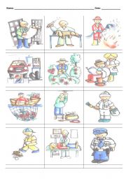 English Worksheet: The Jobs