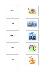 English worksheet: Young Learners Memory Game