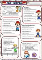 English Worksheet: PAST SIMPLE