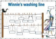 English Worksheet: Winnies washing line