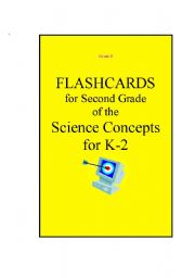 Science flashcards for grade 2. 28 pages full of flashcards with science concepts