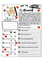 English Worksheet: RC Series_Love Edition_02 Cupid (Fully Editable + Key)