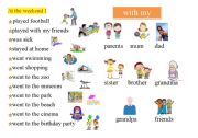 English worksheet: News Writing Mat with High Frequency Words