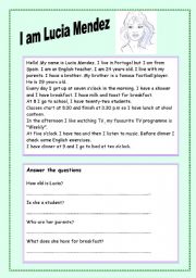 English Worksheet: Present Simple