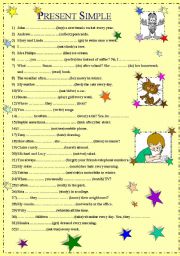 English Worksheet: Present Simple