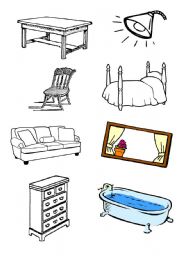 English Worksheet: furniture