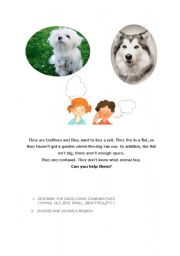 English Worksheet: COMPARING-ORAL INTERACTION
