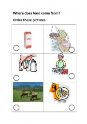 English Worksheet: food