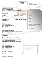 Song worksheet: Uprising by Muse
