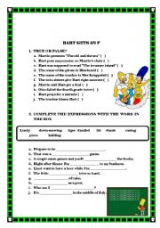 English Worksheet: Bart gets an 