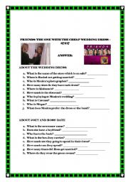 English Worksheet: Friends: the one with the cheap wedding dresses