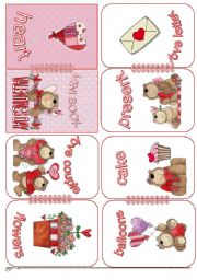 English Worksheet: Valentines Day Mini Book