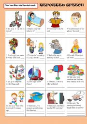 English Worksheet: REPORTED (INDIRECT) SPEECH