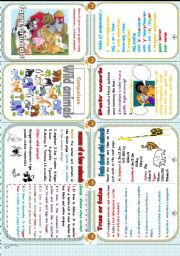 English Worksheet: another minibook : comparison and animals. 