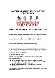 English Worksheet: DESPERATE HOUSEWIVES : art and gender power