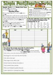 English Worksheet: Simple Past(Regular Verbs)