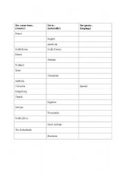 English Worksheet: Warm-up 