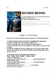 English Worksheet: Batman Begins