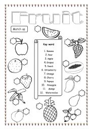 English Worksheet: Fruir