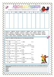 Adjective and Prepositions