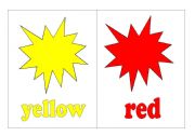 English Worksheet: Flash-cards colours