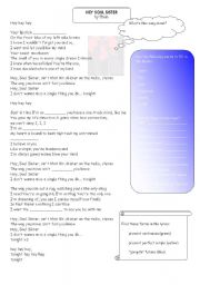 English Worksheet: Song worksheet: Hey Soul Sister by Train