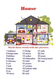 English Worksheet: House