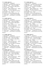 English Worksheet: SOME/ANY