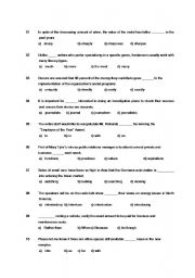 English Worksheet: TOEIC