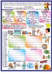 Comparative & Superlative of Short Adjectives with Focus on Spelling Rules. Key included.