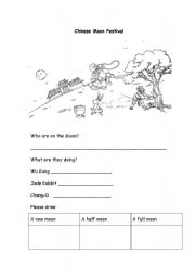 English Worksheet: Chinese Moon Festival
