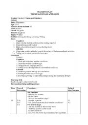 English Worksheet: lesson plan (whole language approach)