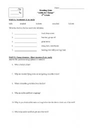 English Worksheet: Addie In Charge Test