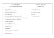 English worksheet: Class rules