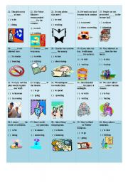 English Worksheet: INFINITIVE AND GERUND 2