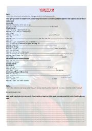 English Worksheet: Thriller- Part 1