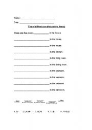 English worksheet: DESCRIBE YOUR HOUSE