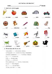 English Worksheet: Article A/An