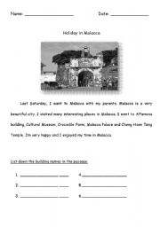 English Worksheet: Buildings