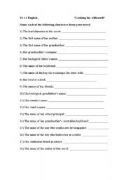 English Worksheet: 