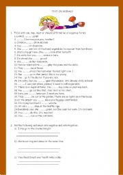 English Worksheet: May, Can, Must, Should- Revision worksheet