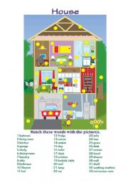English Worksheet: House 2
