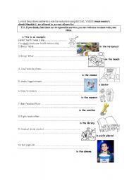 English Worksheet: Modal verbs must, should, be allowed to